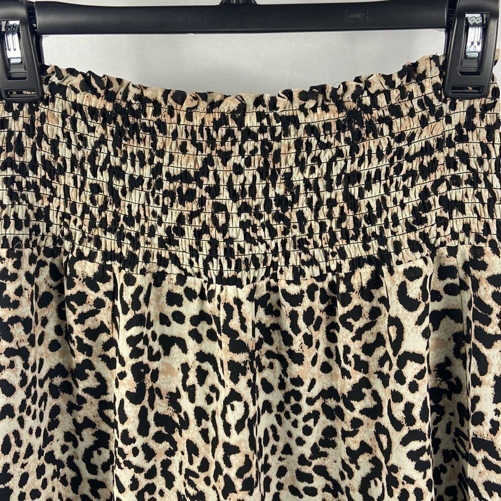 DR2 Leopard Fully Lined Skirt with Elastic Waistband - Picture 2 of 6